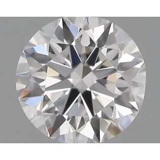 0.31 Carat Round D VVS2 EX VG GIA Natural Diamond