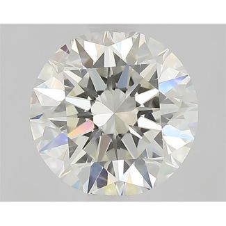 1.02 Carat Round H VVS1 EX IGI Natural Diamond