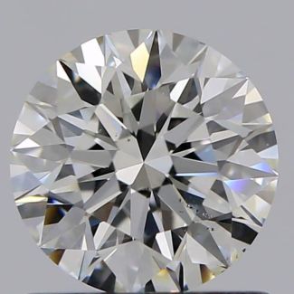 0.80 Carat Round H VS2 EX GIA Natural Diamond