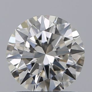 1.00 Carat Round H SI1 EX GIA Natural Diamond