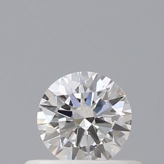 0.35 Carat Round F VVS2 EX GIA Natural Diamond