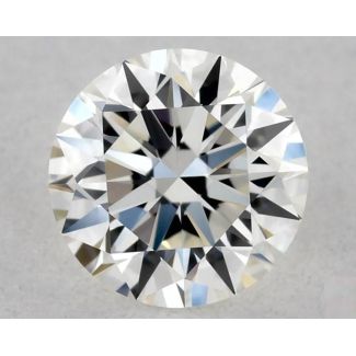 0.37 Carat Round I VVS1 EX GIA Natural Diamond