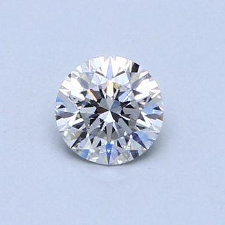 0.52 Carat Round F SI1 VG EX GIA Natural Diamond