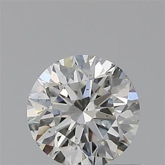 0.51 Carat Round H SI1 EX GIA Natural Diamond