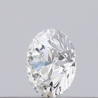 0.18 Carat Round F VVS1 EX VG GIA Natural Diamond