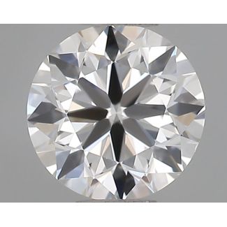 0.7 Carat Round F VVS2 VG EX GIA Natural Diamond