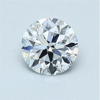 0.84 Carat Round F VVS1 EX GIA Natural Diamond