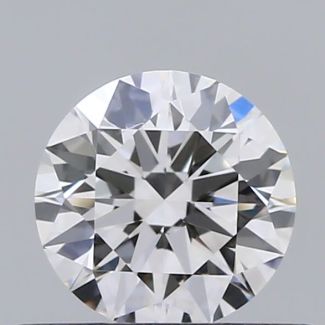 0.41 Carat Round D VS2 EX GIA Natural Diamond