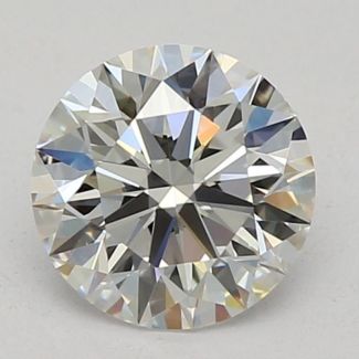 0.61 Carat Round E VVS2 EX GIA Natural Diamond