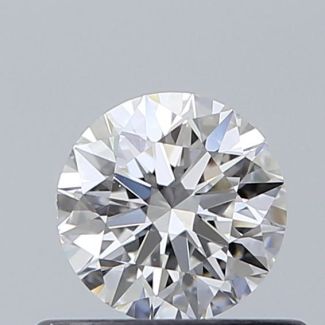 0.45 Carat Round F VS2 EX GIA Natural Diamond