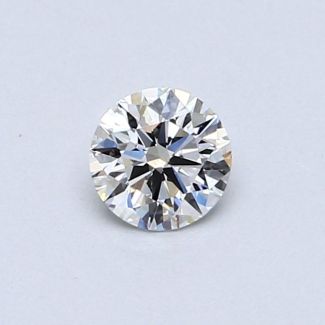 0.38 Carat Round F VS2 EX VG GIA Natural Diamond