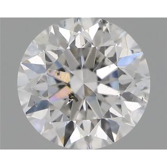 0.70 Carat Round D SI2 VG EX GIA Natural Diamond