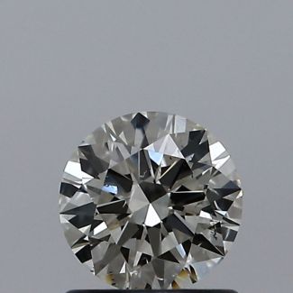 0.70 Carat Round K SI1 EX VG GIA Natural Diamond