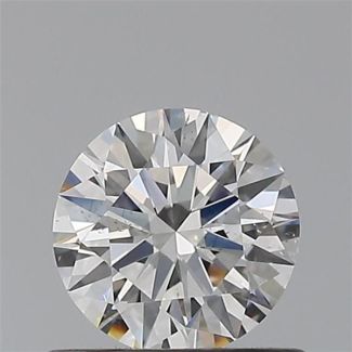 0.52 Carat Round H SI1 EX GIA Natural Diamond