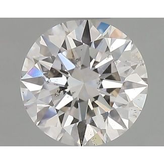 0.51 Carat Round H SI2 EX GIA Natural Diamond