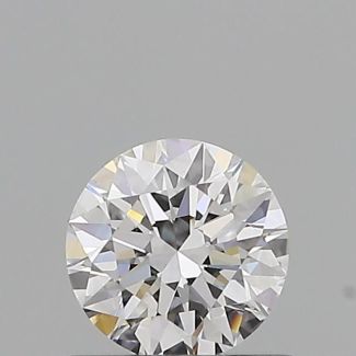 0.51 Carat Round E VVS2 EX GIA Natural Diamond