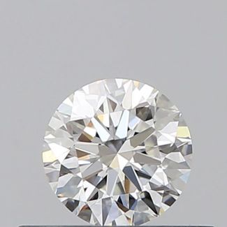 0.34 Carat Round F VVS1 EX GIA Natural Diamond