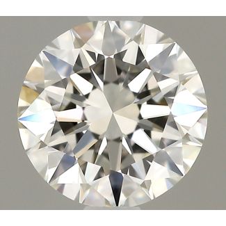 0.55 Carat Round H VVS1 EX GIA Natural Diamond