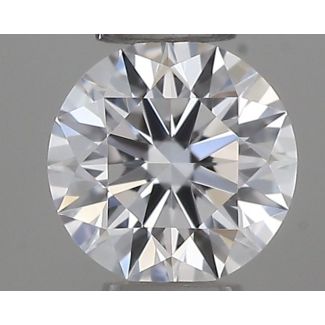 0.19 Carat Round D VVS2 EX GIA Natural Diamond