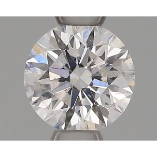 0.39 Carat Round D SI2 EX GIA Natural Diamond