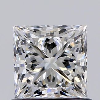 0.70 Carat Princess E VS2 - EX VG GIA Natural Diamond