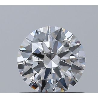 0.61 Carat Round E VVS1 EX GIA Natural Diamond