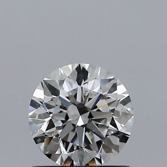 0.70 Carat Round F SI2 EX GIA Natural Diamond