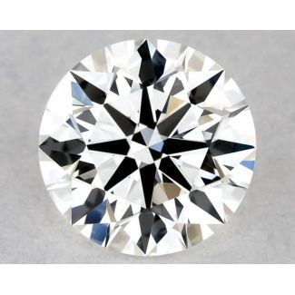 0.58 Carat Round H VVS2 EX GIA Natural Diamond