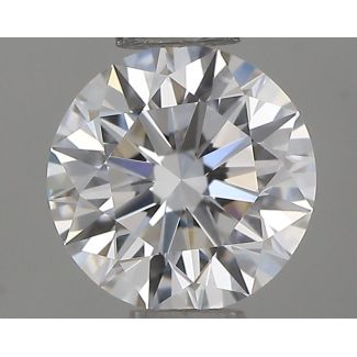 0.46 Carat Round I VVS2 EX GIA Natural Diamond