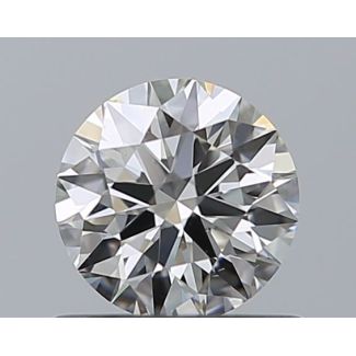 0.62 Carat Round H VS1 EX GIA Natural Diamond