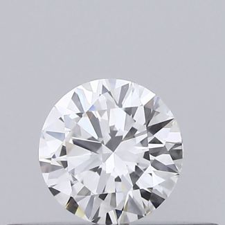 0.19 Carat Round F VS1 EX GIA Natural Diamond