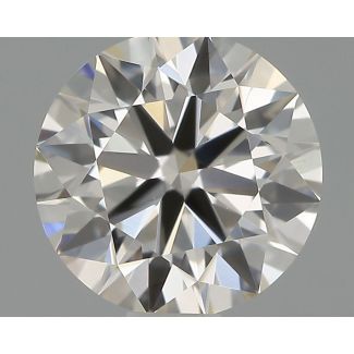 0.63 Carat Round H VVS2 EX IGI Natural Diamond