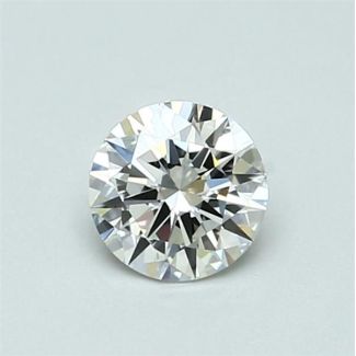 0.5 Carat Round I VVS2 EX GIA Natural Diamond