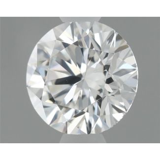 0.45 Carat Round F VVS2 EX GIA Natural Diamond