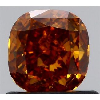 0.64 Carat Cushion Modified Fancy Brownish Orange SI1 - VG GD GIA Natural Diamond