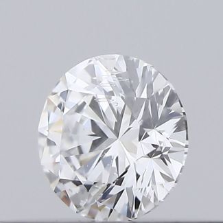 0.18 Carat Round D SI2 EX GIA Natural Diamond