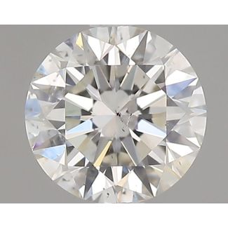 0.56 Carat Round H SI1 EX GIA Natural Diamond