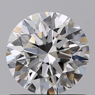 0.73 Carat Round E VVS2 EX GIA Natural Diamond