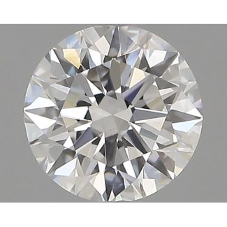 0.6 Carat Round F VS1 EX GIA Natural Diamond