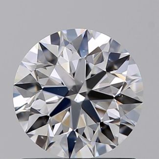 0.90 Carat Round D VS2 EX GIA Natural Diamond