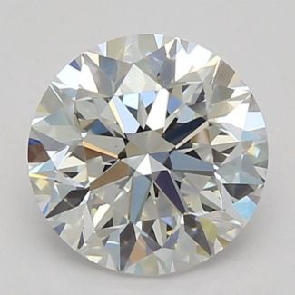 0.81 Carat Round F VVS2 VG EX GIA Natural Diamond