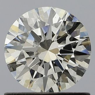 0.8 Carat Round H VVS2 EX GIA Natural Diamond