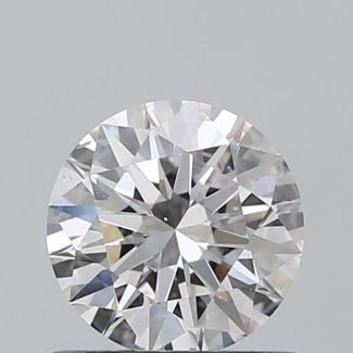 0.61 Carat Round E SI1 EX GIA Natural Diamond