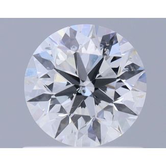 0.81 Carat Round E SI2 EX GIA Natural Diamond