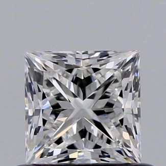 0.54 Carat Princess F VVS2 - EX GIA Natural Diamond