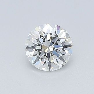 0.31 Carat Round I VVS1 EX VG GIA Natural Diamond