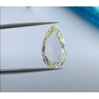 4.01 Carat Pear Fancy Yellow VS1 - GD F GIA Natural Diamond