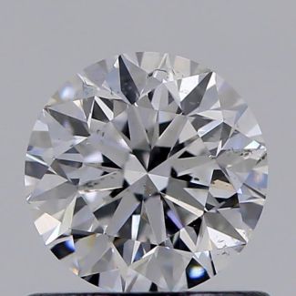 0.70 Carat Round D SI1 VG GIA Natural Diamond