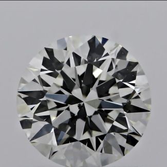 0.50 Carat Round J SI1 EX GIA Natural Diamond