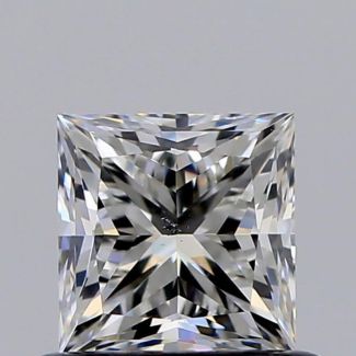 0.60 Carat Princess H SI1 - EX VG GIA Natural Diamond